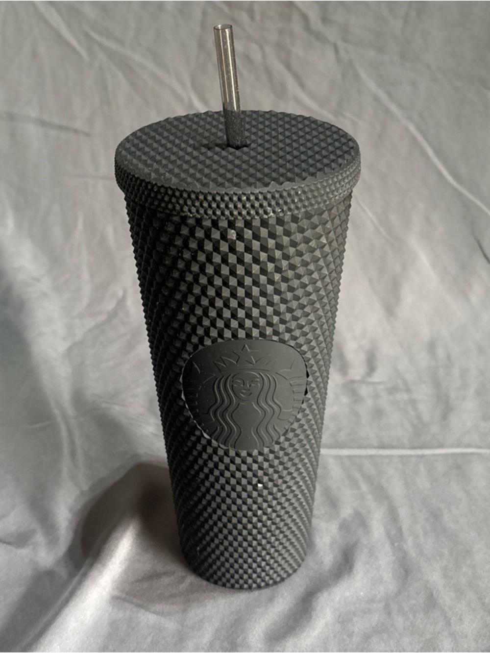 Starbucks Matte Black Studded Tumbler with Straw